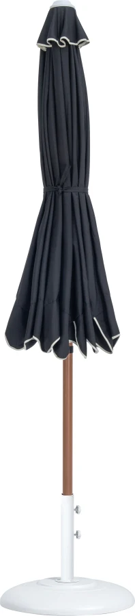 Amalfi Water Resistant Fabric And Aluminum Patio Umbrella With Base Set - Image 10