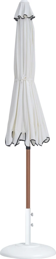 Amalfi Water Resistant Fabric And Aluminum Patio Umbrella With Base Set - Image 25
