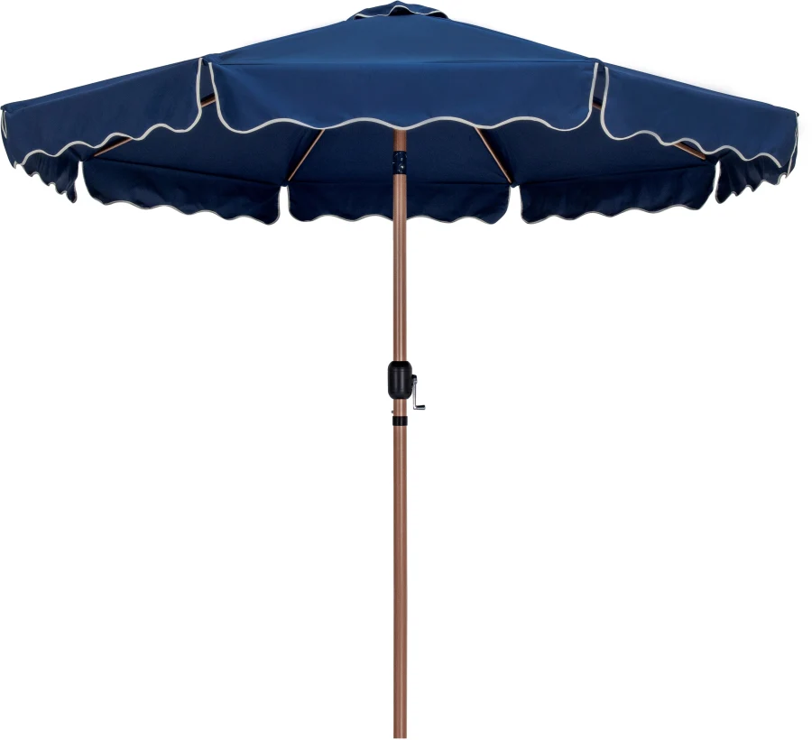 Amalfi Water Resistant Fabric And Aluminum Patio Umbrella With Base Set - Image 34