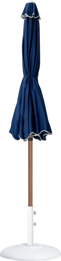 Amalfi Water Resistant Fabric And Aluminum Patio Umbrella With Base Set - Image 42