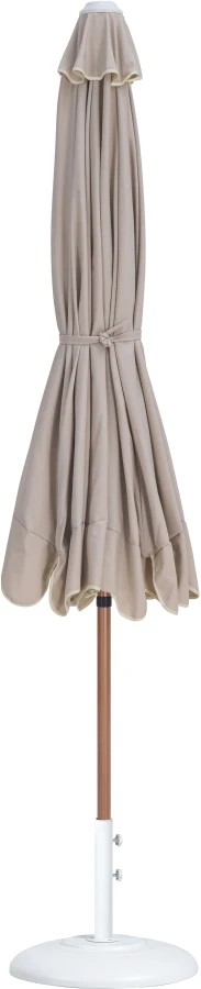 Amalfi Water Resistant Fabric And Aluminum Patio Umbrella With Base Set - Image 58