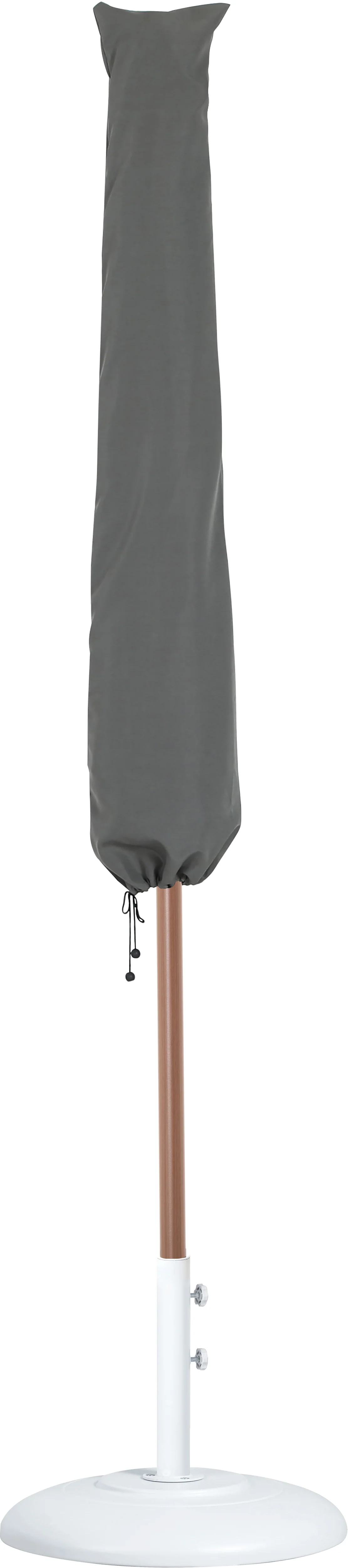 Amalfi Water Resistant Fabric And Aluminum Patio Umbrella With Base Set - Image 59