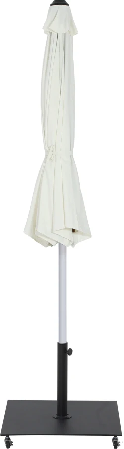 Amalfi Water Resistant Fabric And Aluminum Patio Umbrella With Base Set - Image 32