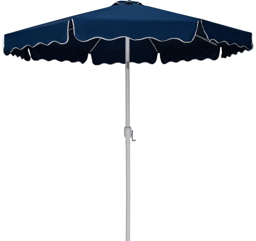 Amalfi Water Resistant Fabric And Aluminum Patio Umbrella With Base Set - Image 41
