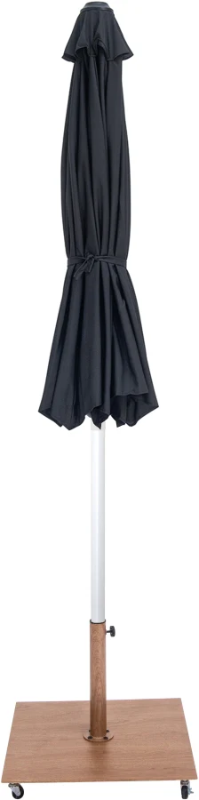 Amalfi Water Resistant Fabric And Aluminum Patio Umbrella With Base Set - Image 13