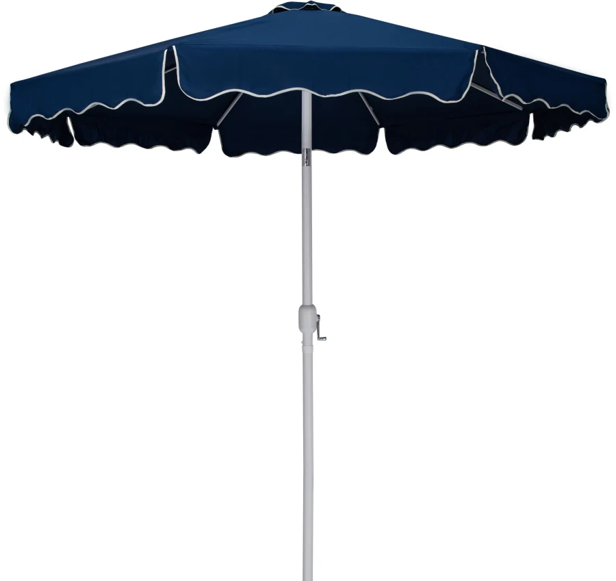 Amalfi Water Resistant Fabric And Aluminum Patio Umbrella With Base Set - Image 41