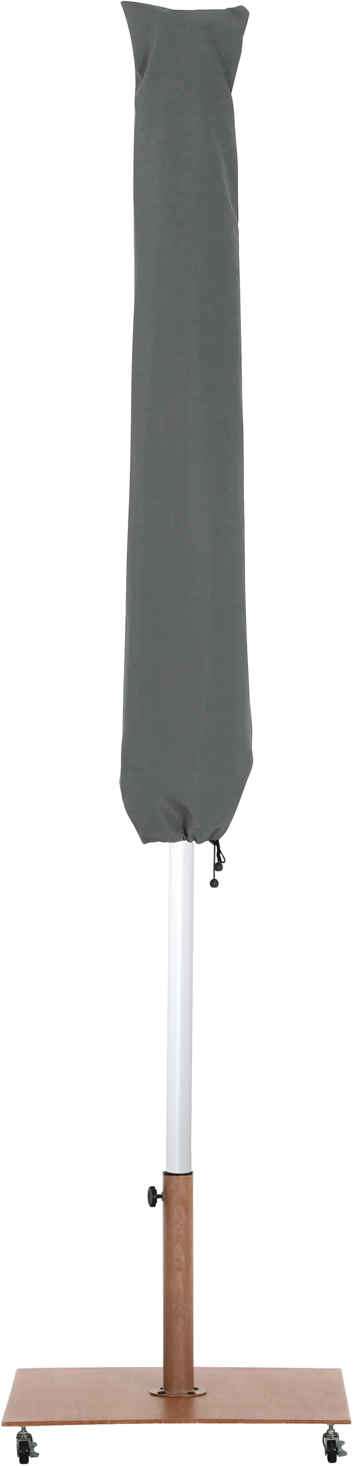 Amalfi Water Resistant Fabric And Aluminum Patio Umbrella With Base Set - Image 71