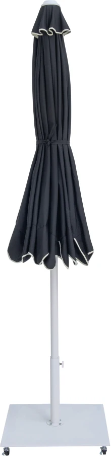 Amalfi Water Resistant Fabric And Aluminum Patio Umbrella With Base Set - Image 13
