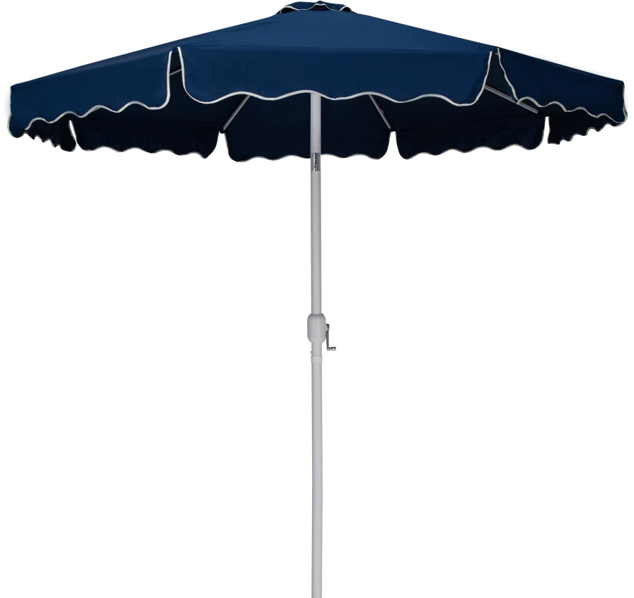 Amalfi Water Resistant Fabric And Aluminum Patio Umbrella With Base Set - Image 41