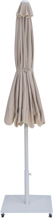 Amalfi Water Resistant Fabric And Aluminum Patio Umbrella With Base Set - Image 70