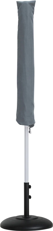 Amalfi Water Resistant Fabric And Aluminum Patio Umbrella With Base Set - Image 12