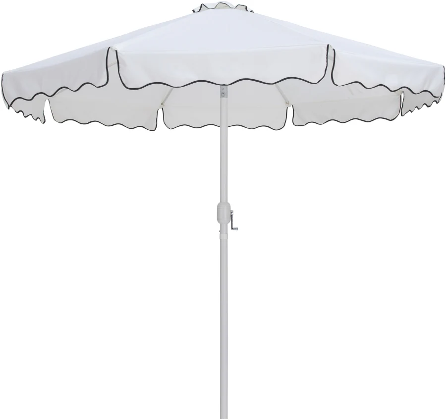 Amalfi Water Resistant Fabric And Aluminum Patio Umbrella With Base Set - Image 20