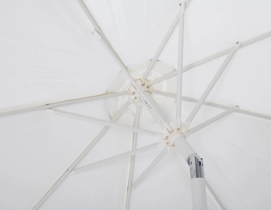 Amalfi Water Resistant Fabric And Aluminum Patio Umbrella With Base Set - Image 29