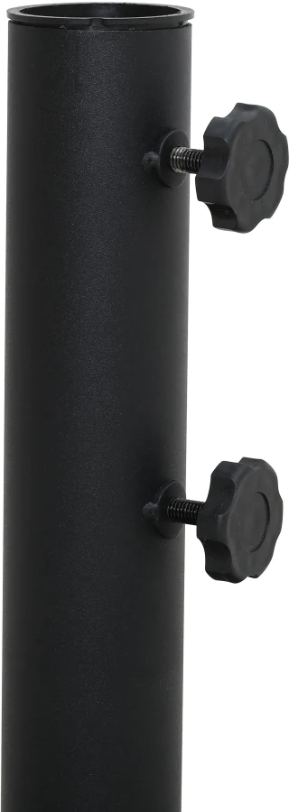 Amalfi Water Resistant Fabric And Aluminum Patio Umbrella With Base Set - Image 41