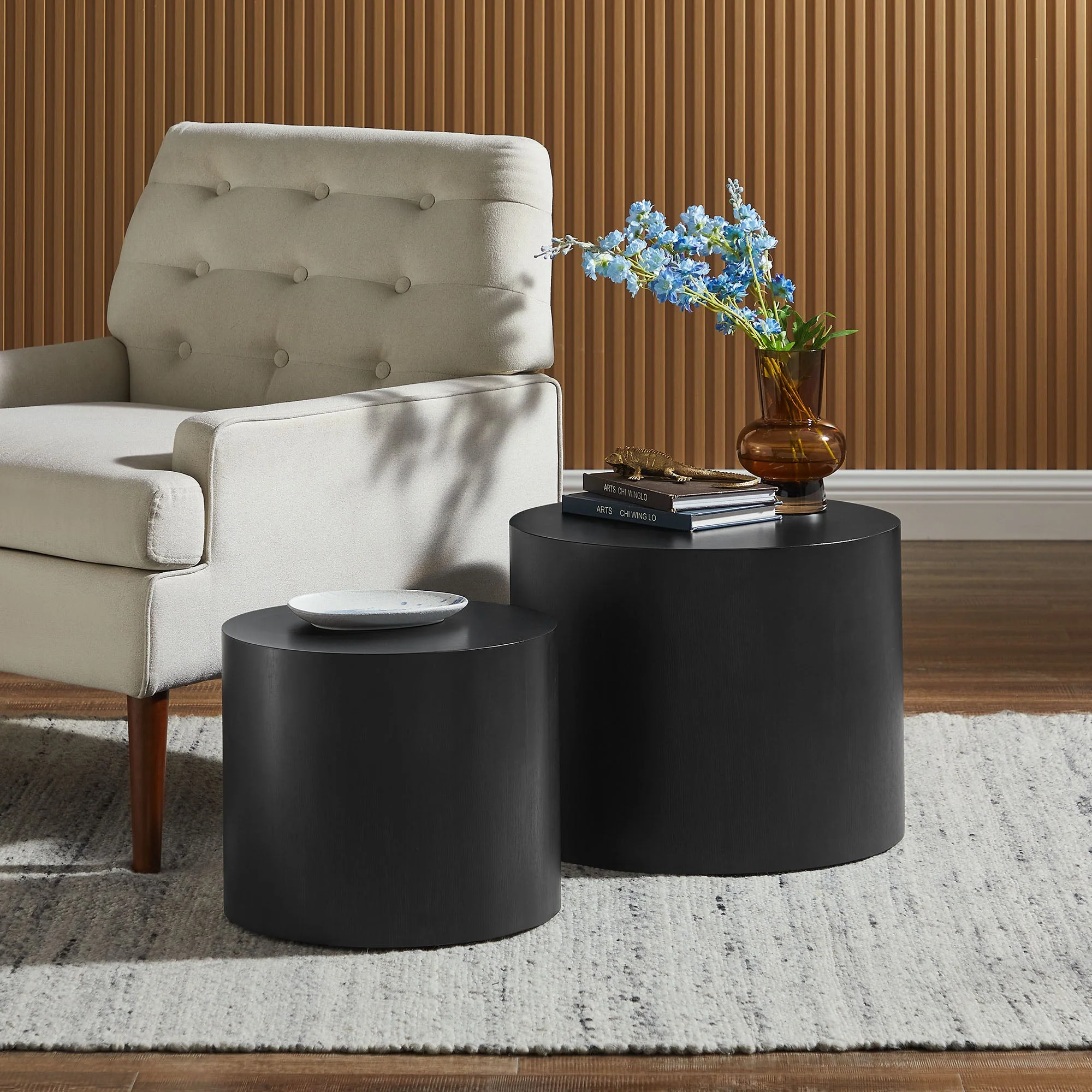 Amani Round Nesting Coffee Tables Set of 2 - Image 13