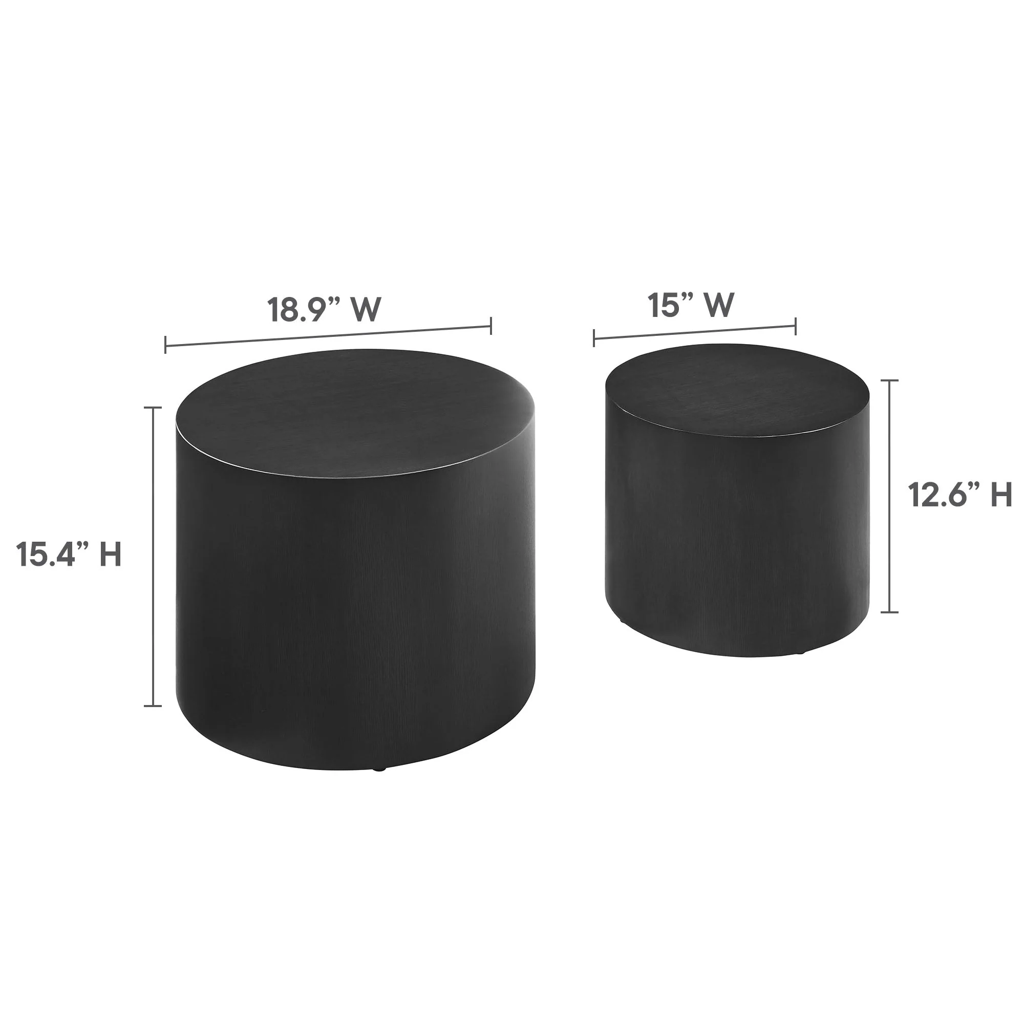 Amani Round Nesting Coffee Tables Set of 2 - Image 21