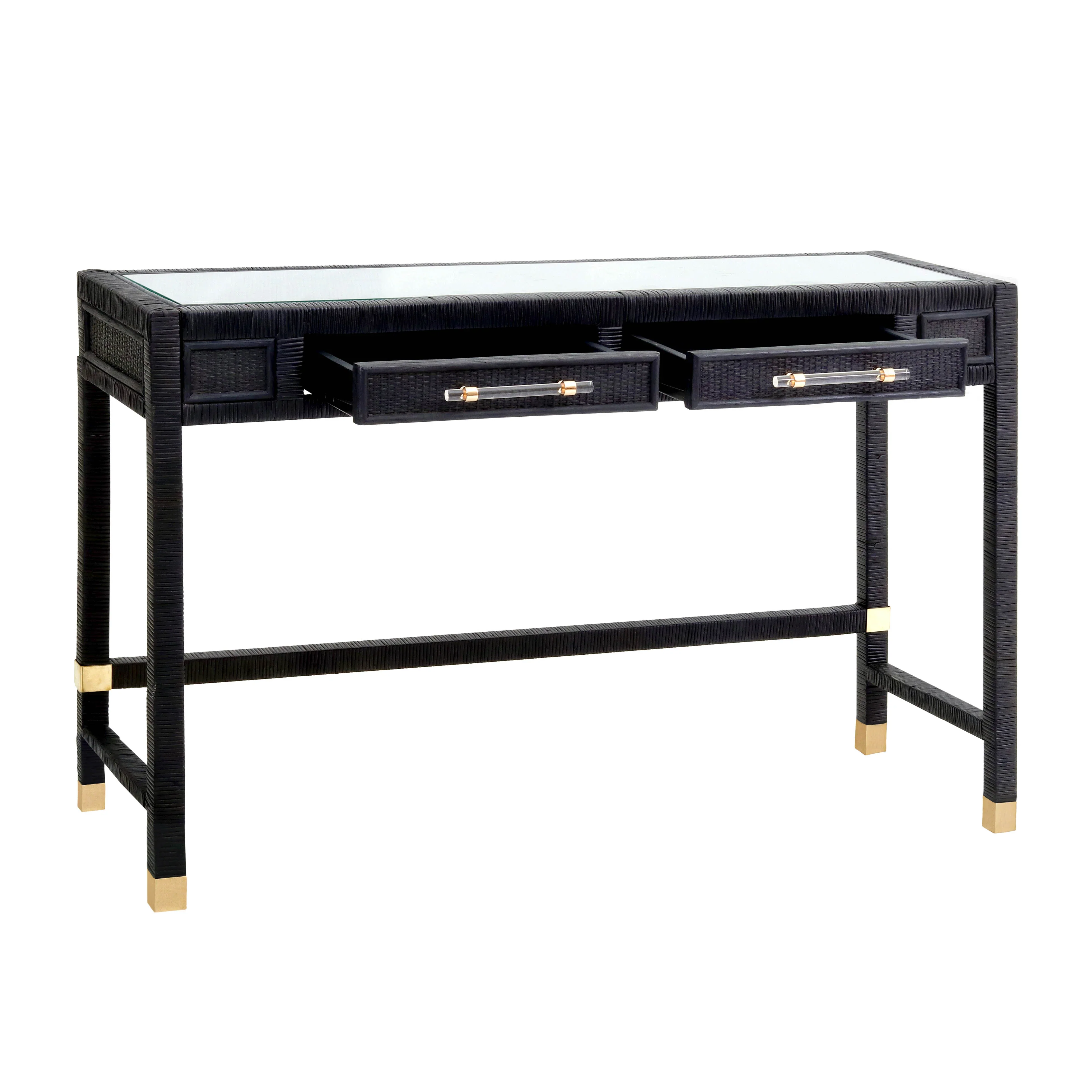 Amara 47" Woven Rattan Desk - Image 11