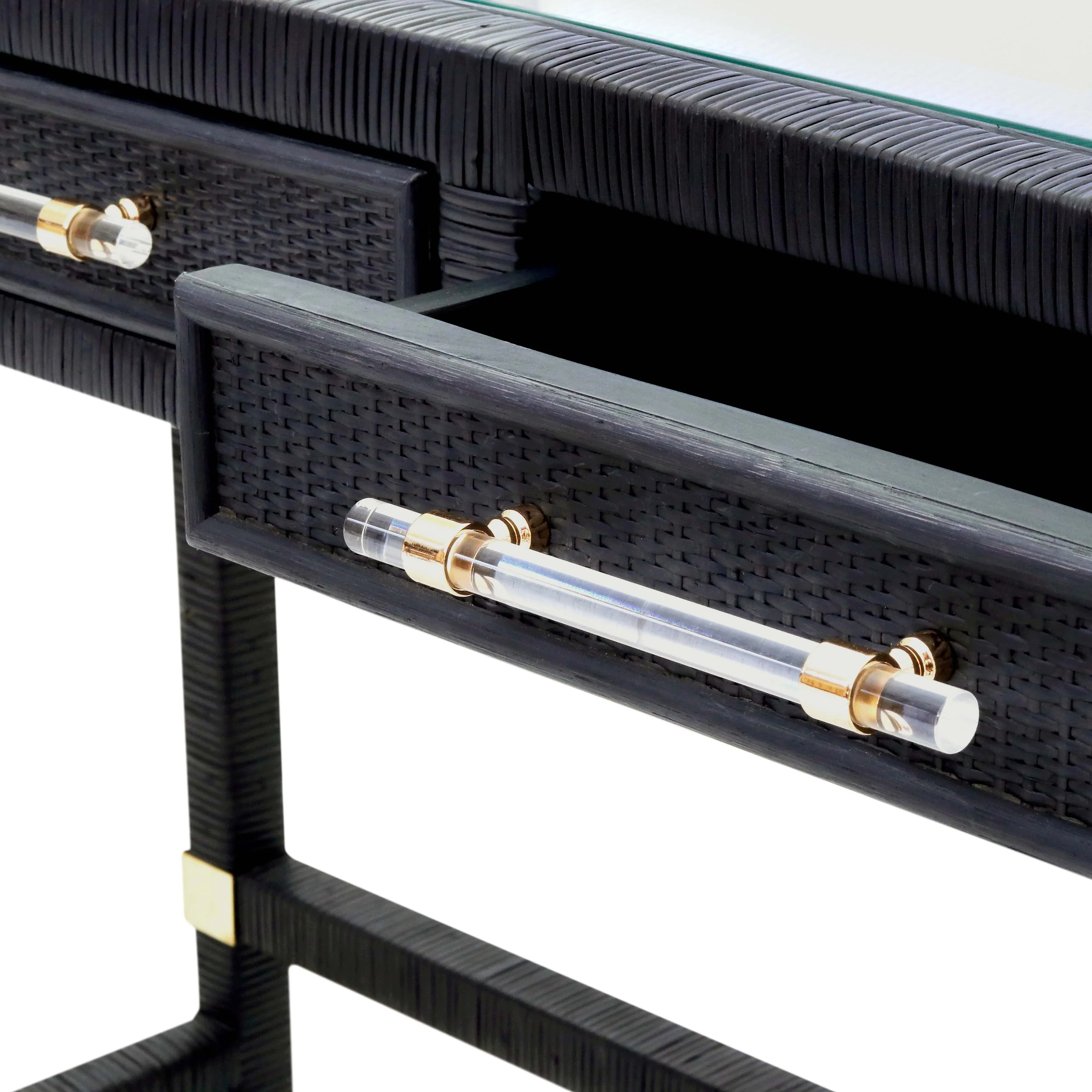 Amara 47" Woven Rattan Desk - Image 12