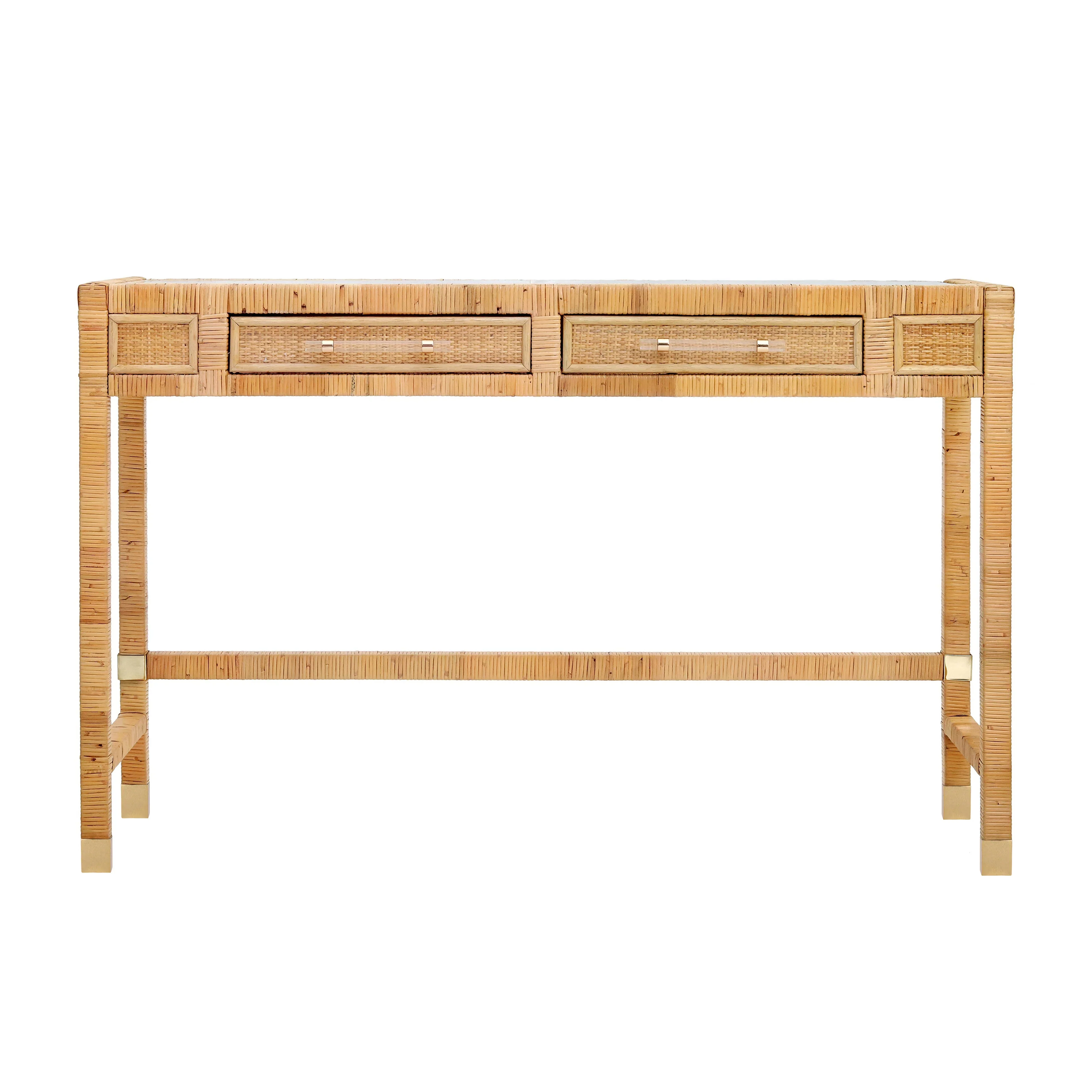 Amara 47" Woven Rattan Desk - Image 3