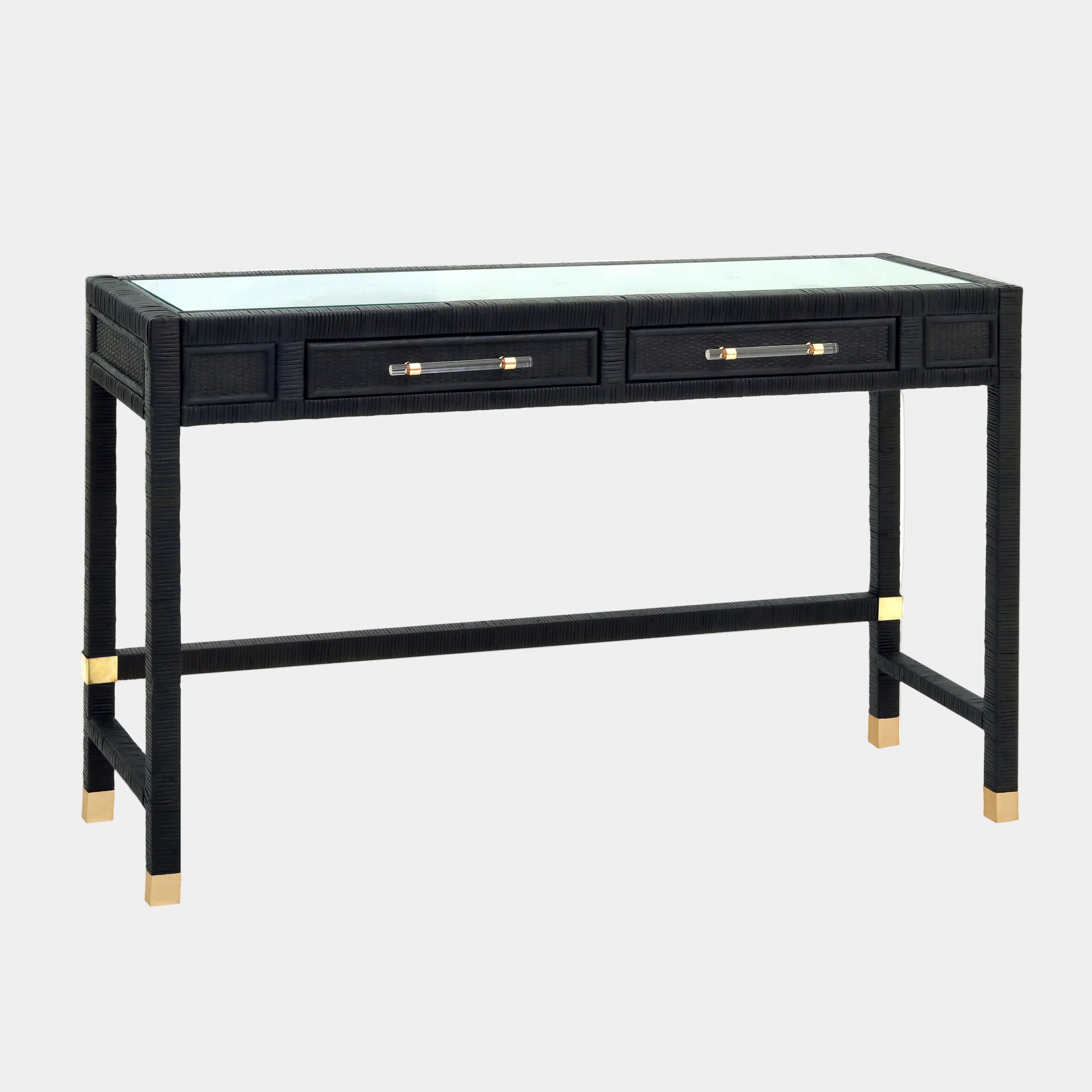 Amara 47" Woven Rattan Desk - Image 8