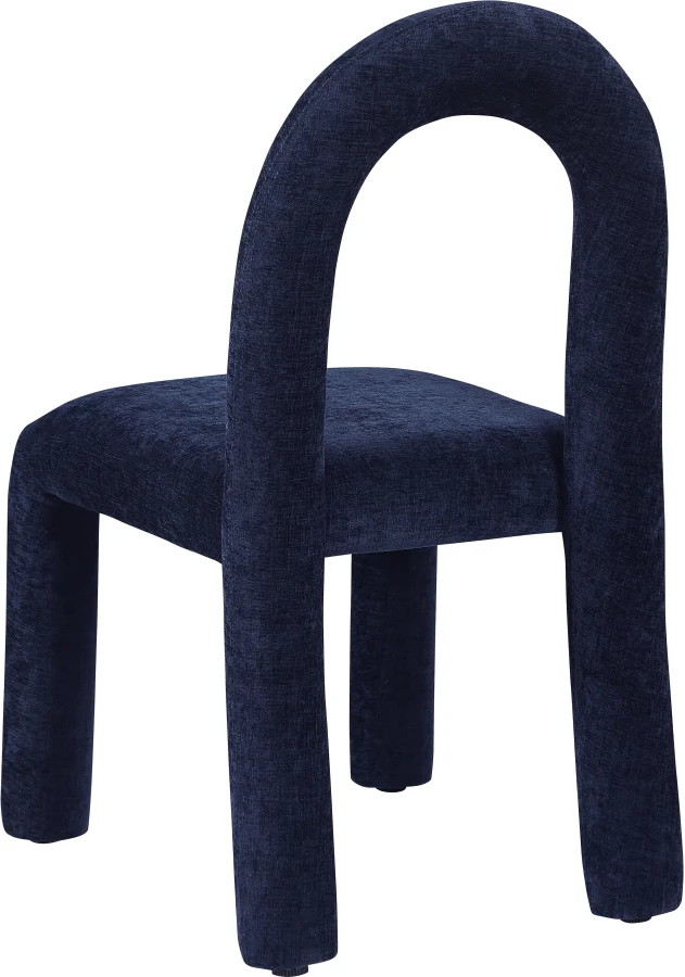 Amari Chenille Fabric Upholstered Dining Chair - Image 37