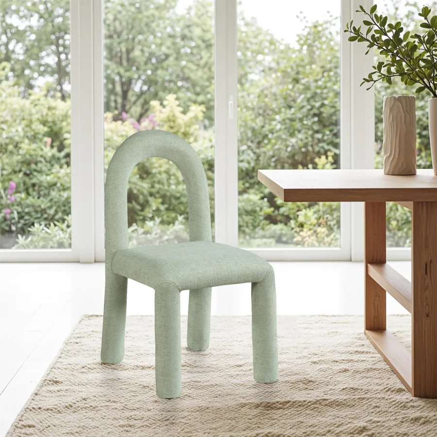 Amari Chenille Fabric Upholstered Dining Chair - Image 43