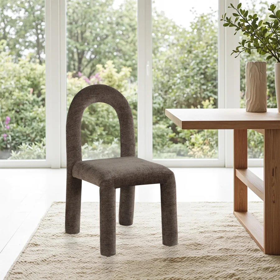Amari Chenille Fabric Upholstered Dining Chair - Image 53