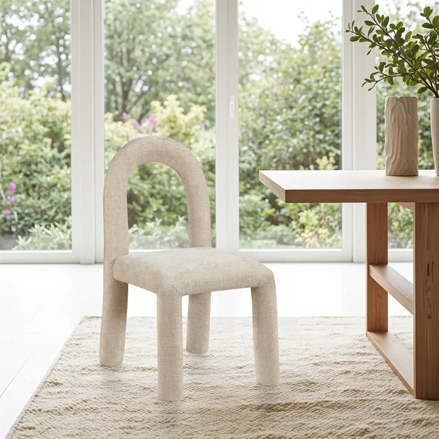 Amari Chenille Fabric Upholstered Dining Chair - Image 63