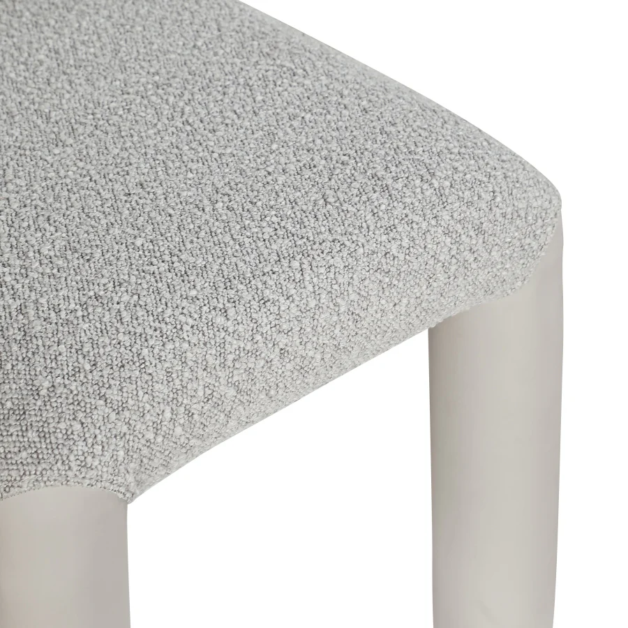 Amari Vegan Leather And Boucle Fabric Upholstered Dining Chair - Image 48