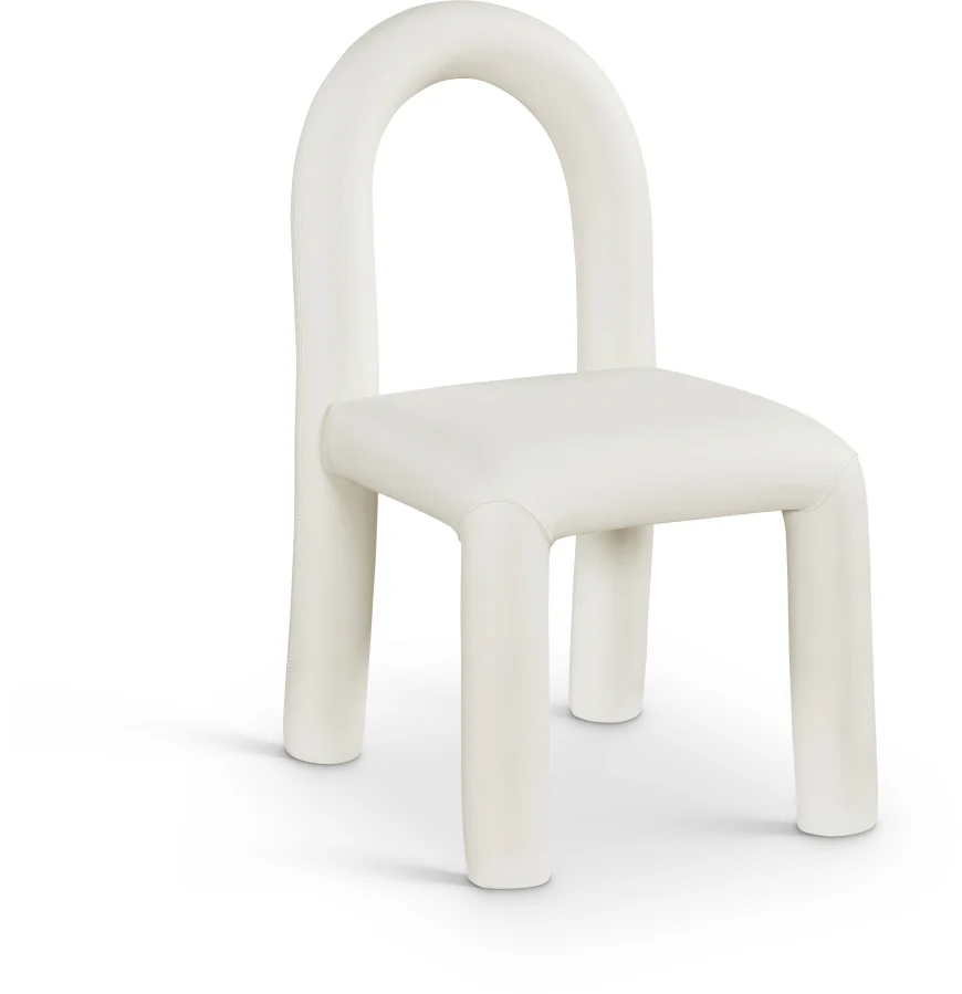Amari Vegan Leather Upholstered Dining Chair - Image 12
