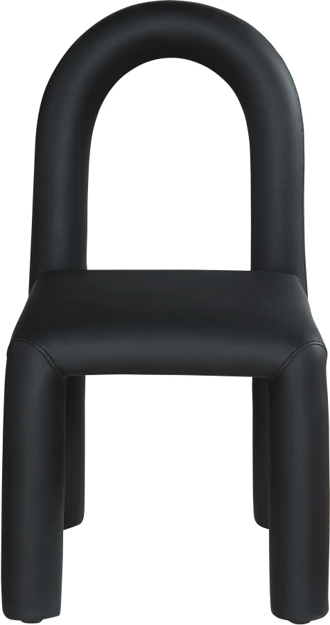 Amari Vegan Leather Upholstered Dining Chair - Image 4