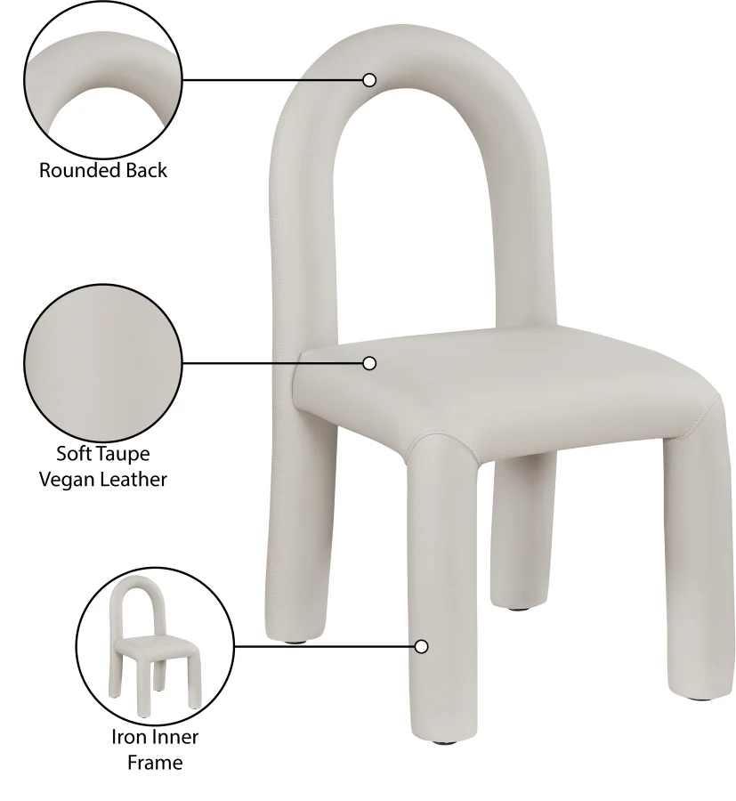 Amari Vegan Leather Upholstered Dining Chair - Image 50