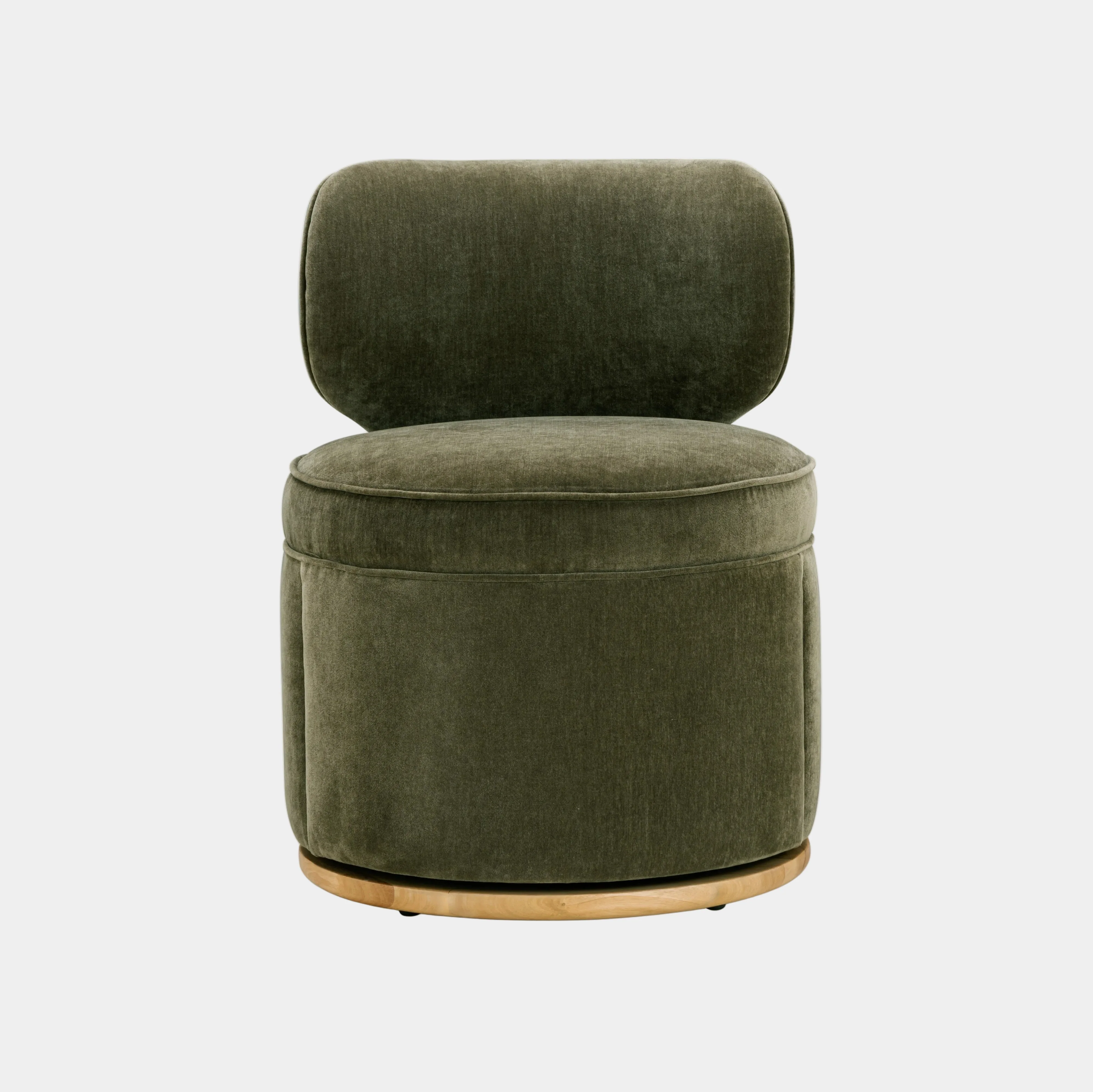 Amaya Green Upcycled Contract-Grade Chenille Swivel Desk Chair