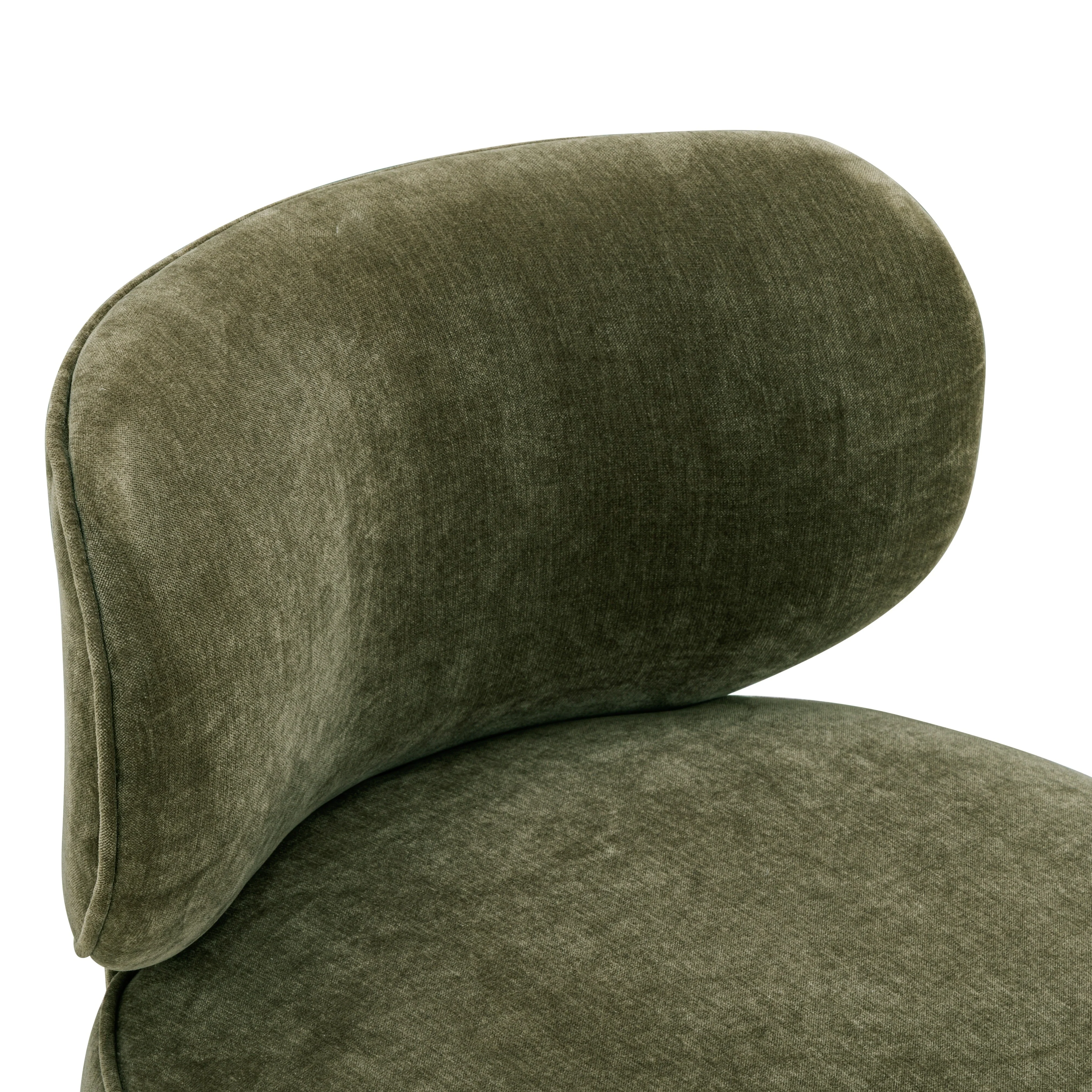 Amaya Green Upcycled Contract-Grade Chenille Swivel Desk Chair - Image 4