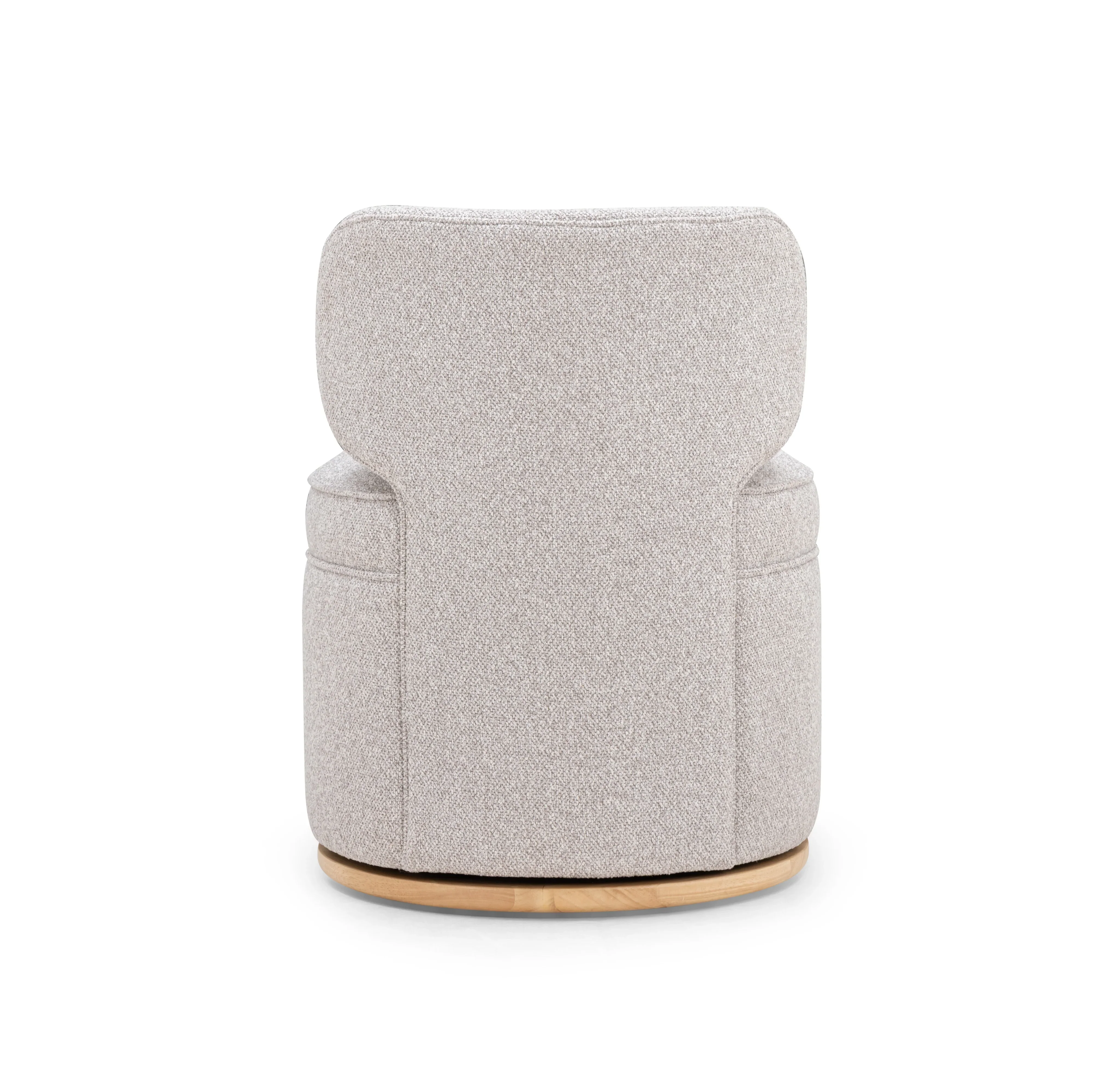 Amaya Grey Textured Performance Fabric Swivel Desk Chair - Image 6