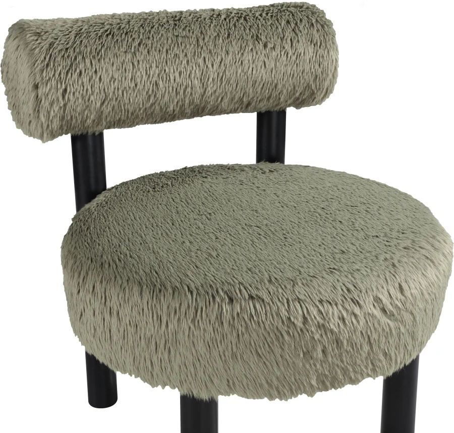 Ambre Vegan Shearling Fabric Upholstered Accent Chair - Image 25