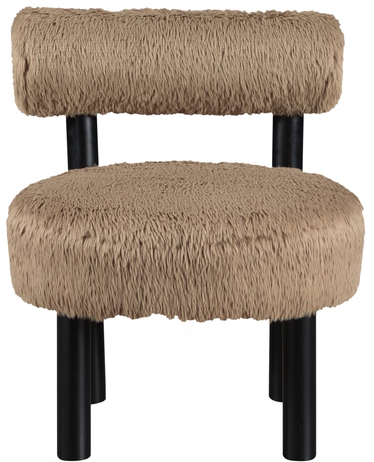 Ambre Vegan Shearling Fabric Upholstered Accent Chair - Image 40