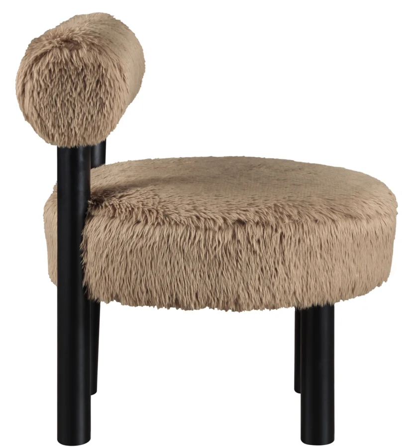 Ambre Vegan Shearling Fabric Upholstered Accent Chair - Image 41