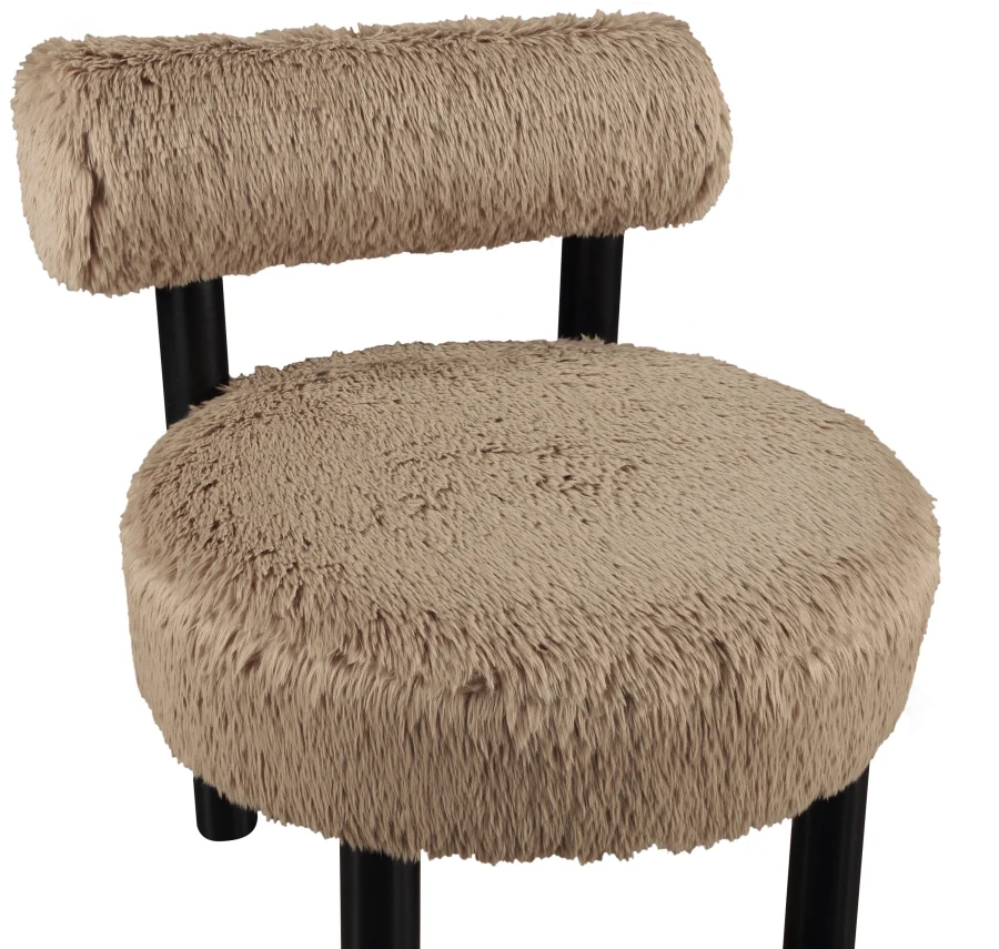 Ambre Vegan Shearling Fabric Upholstered Accent Chair - Image 43