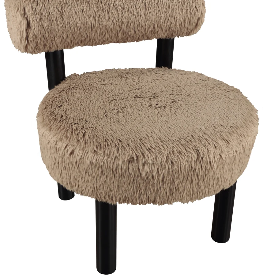 Ambre Vegan Shearling Fabric Upholstered Accent Chair - Image 44