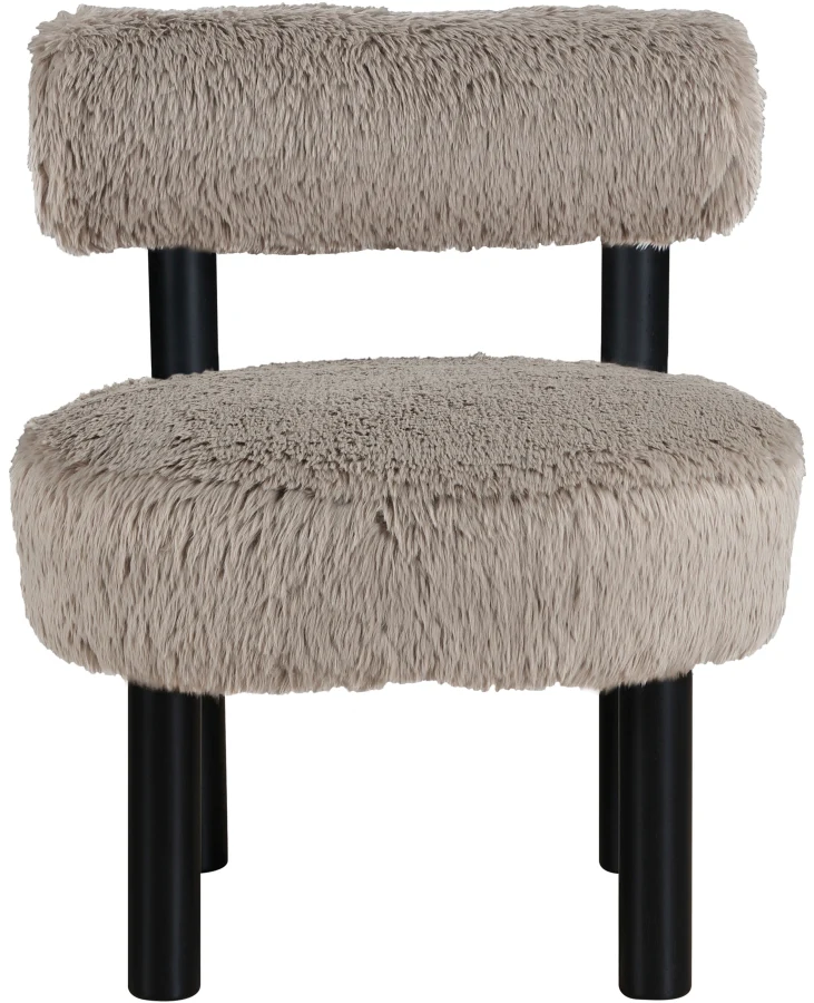 Ambre Vegan Shearling Fabric Upholstered Accent Chair - Image 49
