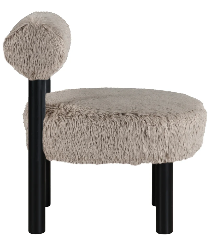 Ambre Vegan Shearling Fabric Upholstered Accent Chair - Image 50