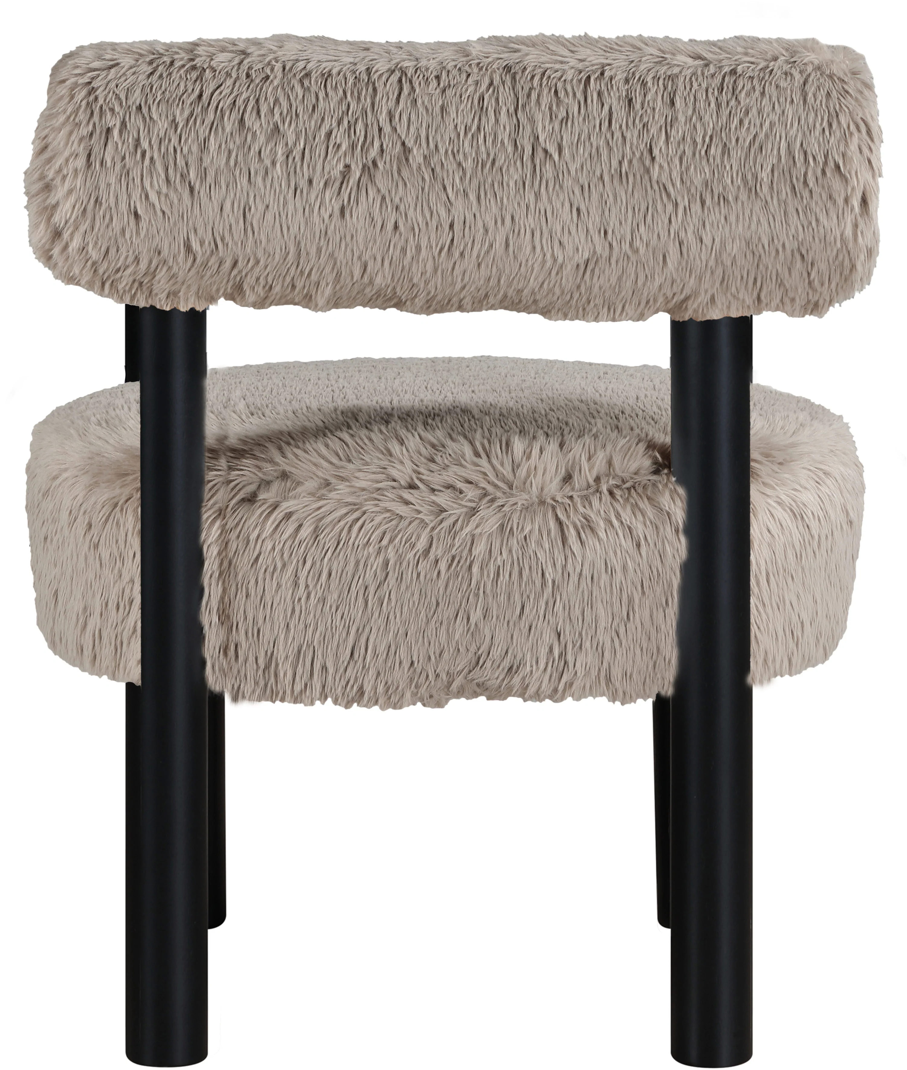 Ambre Vegan Shearling Fabric Upholstered Accent Chair - Image 51