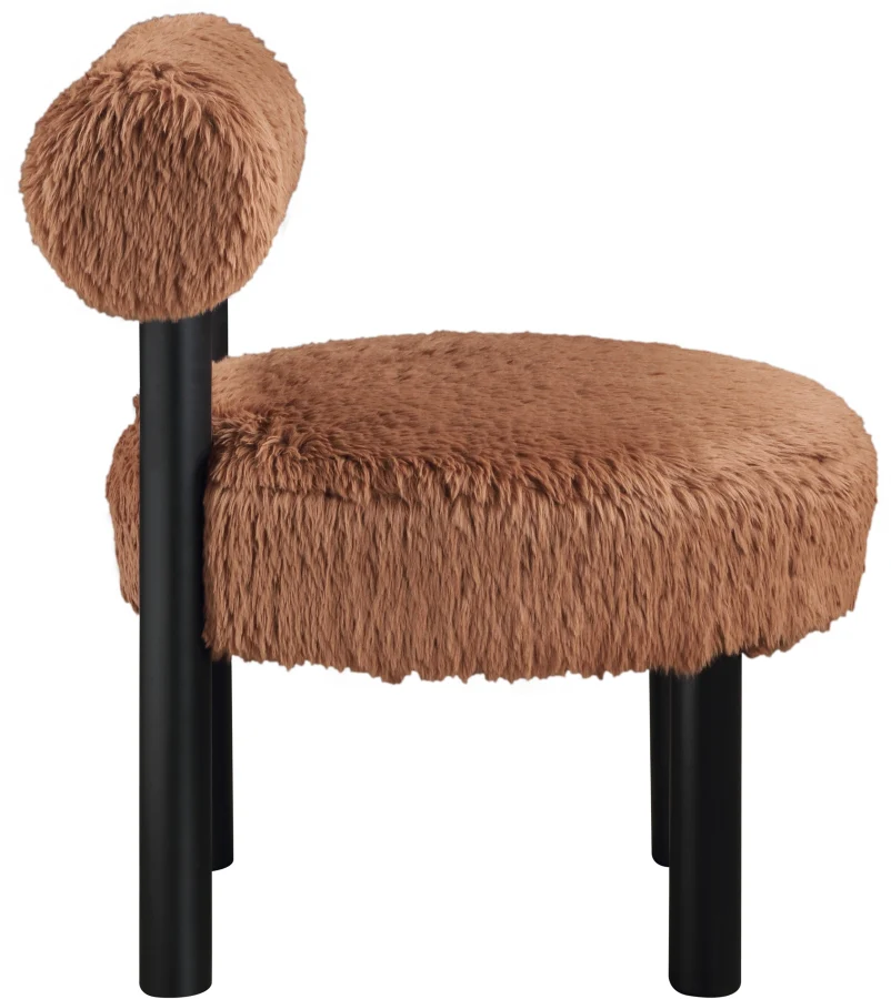 Ambre Vegan Shearling Fabric Upholstered Accent Chair - Image 55