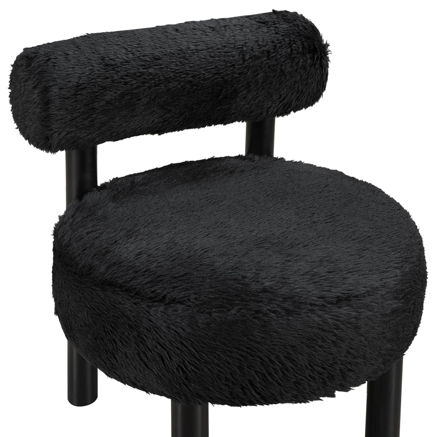 Ambre Vegan Shearling Fabric Upholstered Accent Chair - Image 6