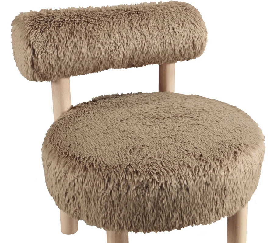 Ambre Vegan Shearling Fabric Upholstered Accent Chair - Image 34