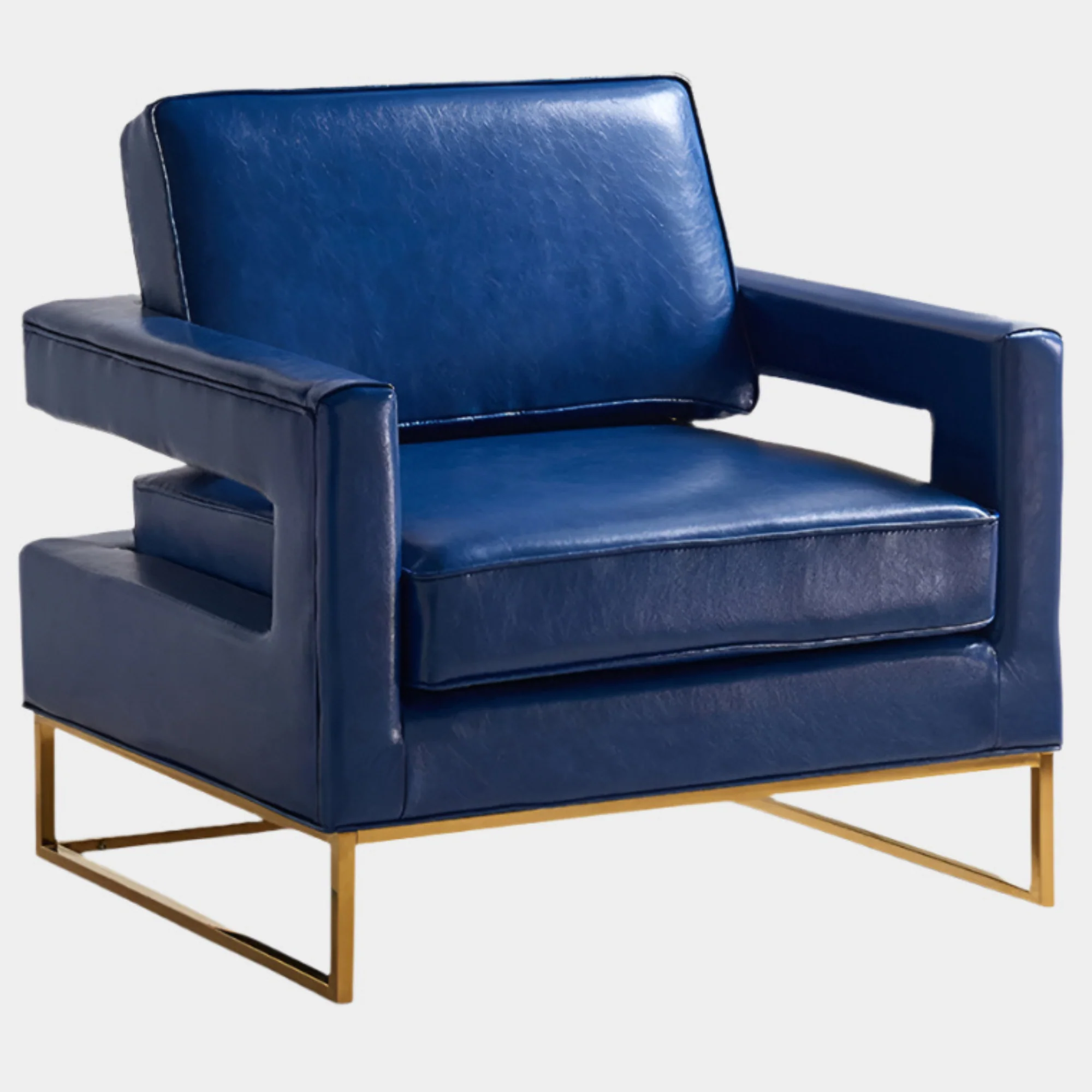 Amelia Vegan Leather Upholstered Accent Chair - Image 5