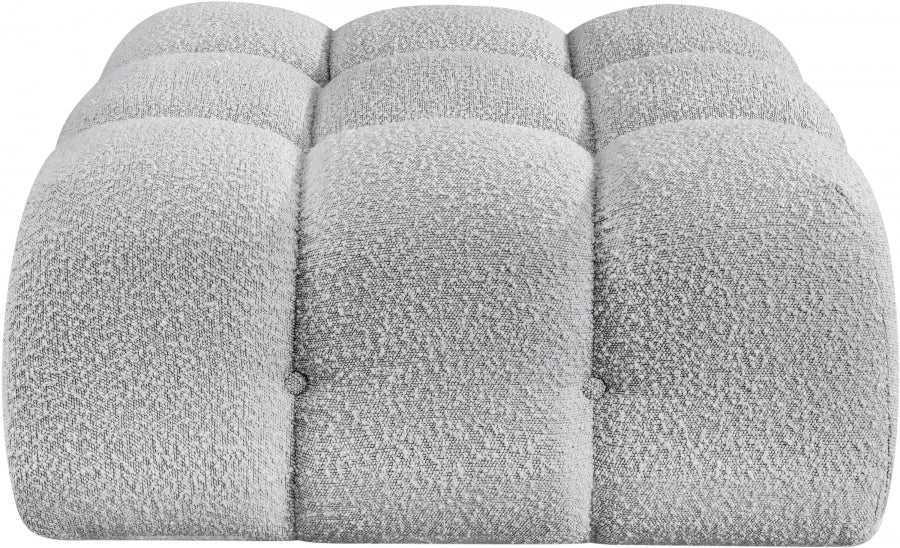 Ames Boucle Fabric Ottoman - Image 12