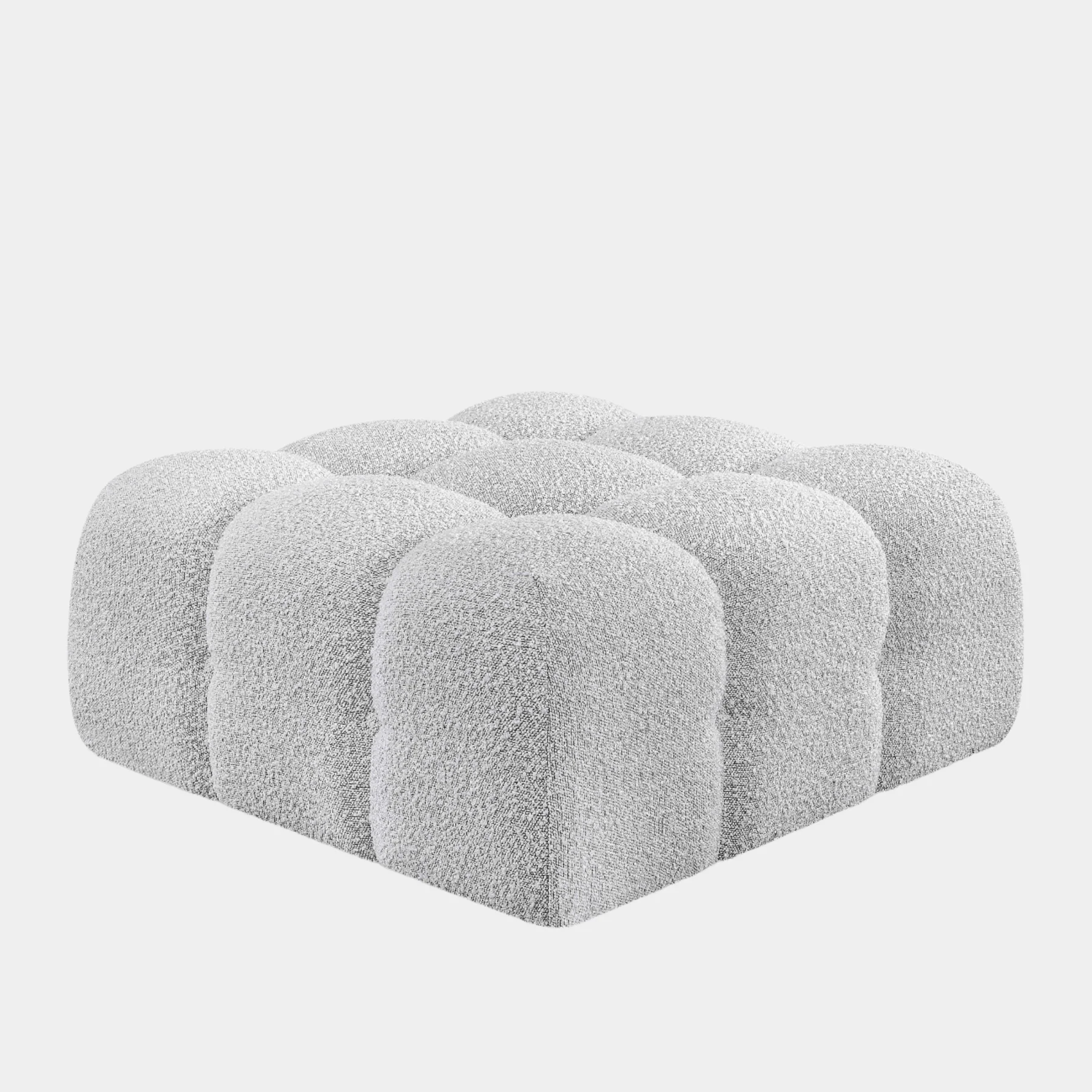 Ames Boucle Fabric Ottoman - Image 9