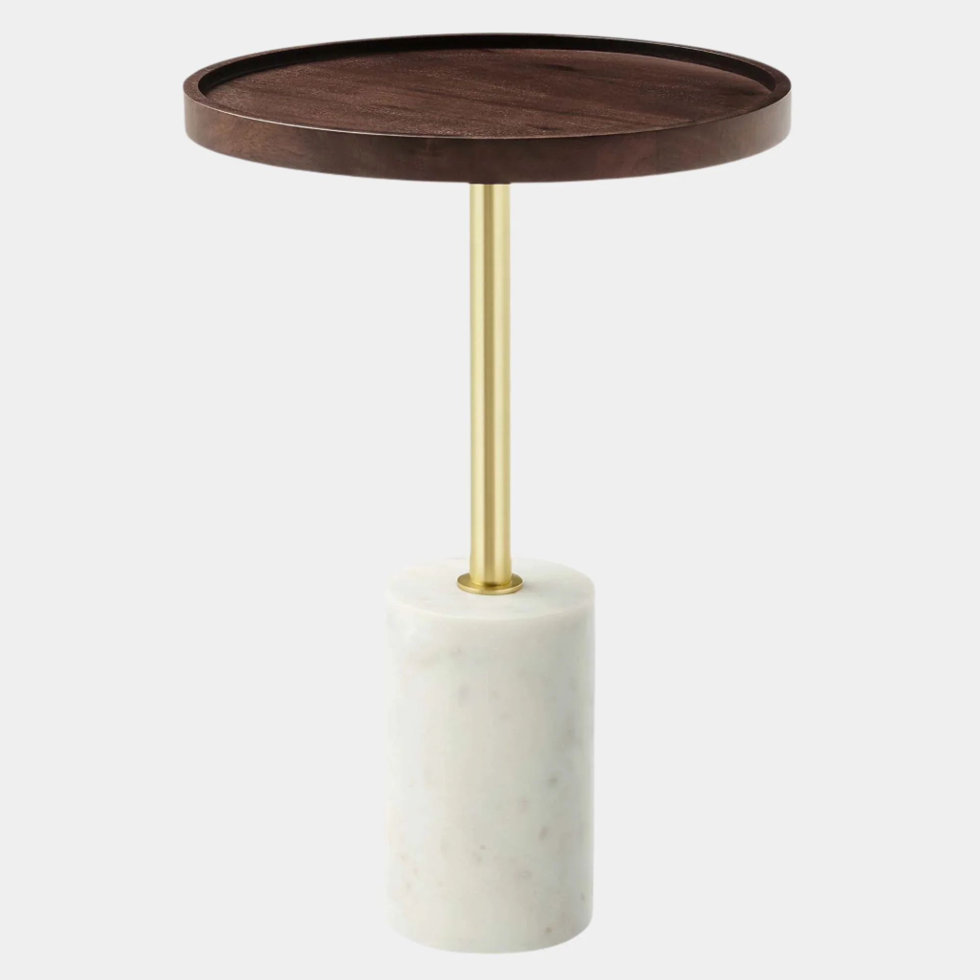 Amina Round Acacia Wood Side Table - Image 11